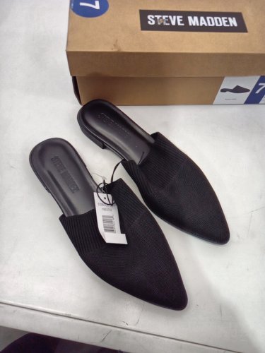 Women’s Steve Madden Knit Slide - size 7 - black  (style: 1953732) image 2