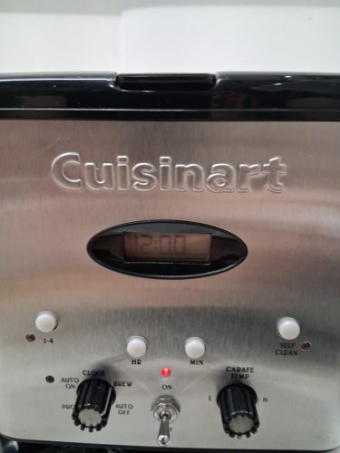 CUISINART BREW CENTRAL 12-CUP PROGRAMMABLE COFFEE MAKER - BLACK/STAINLESS STEEL (MODEL: DCC-1200C) image 8