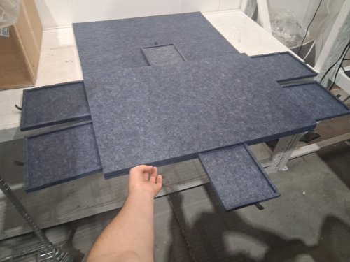 gtouse 2-in-1 jigsaw puzzle board - holds 1000pcs - non slip felt - 21" x 30.4" x 1.5" - grey image 4