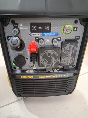 Champion Dual Fuel Inverter Generator with CO Shield and ez start dial - 3300w running/ 4000w starting - yellow/black (model: 201567) image 7