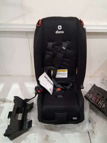 DIONO C11 RADIAN 3R 3-IN-1 CONVERTIBLE REAR/FORWARD FACING CAR SEAT - UP TO 10 YEARS - 120LBS CAP - JET BLACK (MODEL: 50620-NA-01) image 2