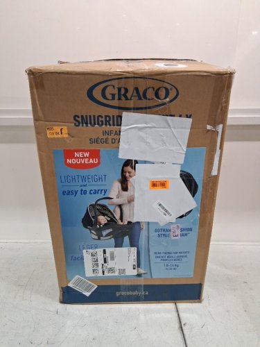 GRACO SNUGRIDE 35 LITE LX INFANT CAR SEAT - 35LB MAX- BLACK/GREY (MODEL: 2143034) image 2