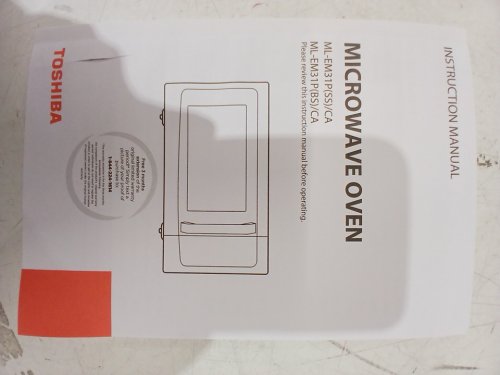 TOSHIBA COMPACT COUNTERTOP Stainless Steel Smart Sensor MICROWAVE OVEN WITH CHILD LOCK- 1.2CU.FT/1500W - GREY/BLACK (MODEL: ML-EM31P(SS)/CA) image 10