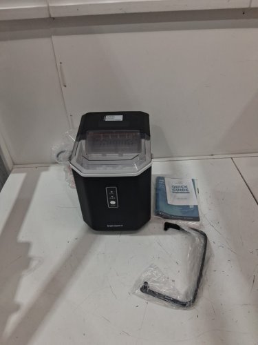 EUHOMY Countertop Ice Maker Machine with Handle Basket and Scoop -1.2l - MAKES 26LB/Day - BLACK (model: im011-bbl-caeh) image 3
