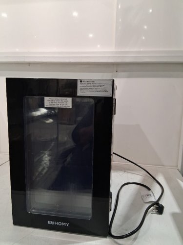 EUHOMY BEVERAGE REFRIGERATOR COOLER WITH 40°F-61°F DIGITAL TEMPERATURE CONTROL - 18L (HOLDS 25 CANS) - BLACK (MODEL: FWC008-11BL-CAEH /‎ WC-6B) image 3