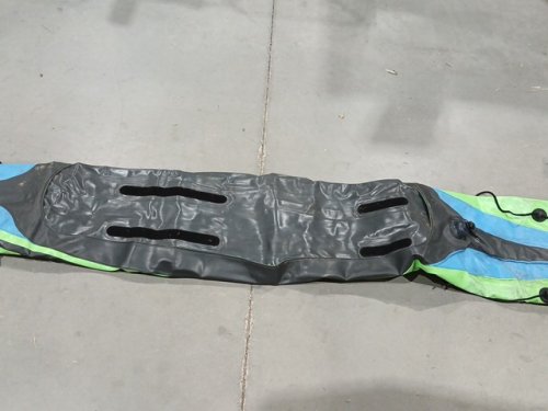 INTEX CHALLENGER INFLATABLE CANOE KAYAK WITH 2 ALUMINUM OARS and pump - 2-PERSON - 400LBs cap - GREEN/BLACK (MODEL: 68306EP) image 7