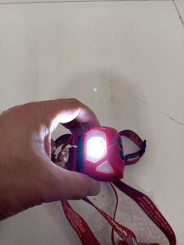 2pk Lepro waterproof lightweight 1300Lux Super Bright LED Headlamp - red/white (model: 320015-2) image 3