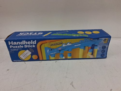 HANDHELD PUZZLE STICK REFLEX REACTION TIME GAME WITH REMOTE CONTROL - 1-2 PLAYERS - GREEN CROCODILE image 2