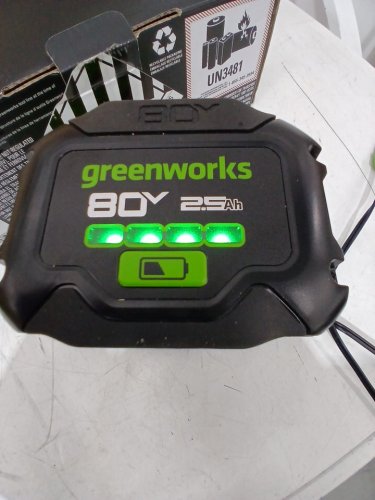 Greenworks 80V Brushless Cordless String Trimmer WITH 2.5Ah Battery & Charger - 16" - GREEN (MODEL:ST80L2510) image 8