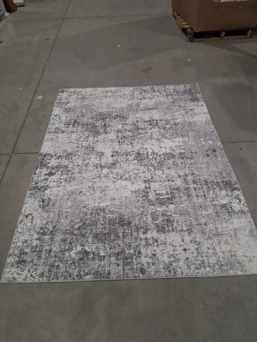 BERTHMEER WASHABLE NON-SLIP AREA RUG - 5FT x 7FT - BLUE/GREY (MODEL: 940605401829) image 3