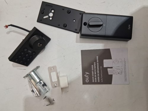 eufy smart lock c30 keyless entry door lock with app connection - POLISHED NICKEL (model: t85d0) image 5