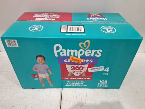 108PK PAMPERS CRUISERS DISPOSABLE BABY DIAPERS - SIZE 4 image 2