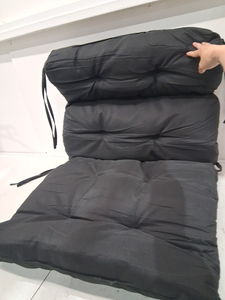 Outdoor waterproof High Back Chair Cushion 45"- black image 4