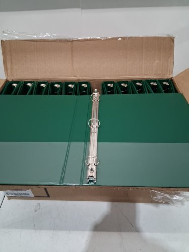 24PK sAMSIL eCONOMY VIEW BINDERS 3 ring - 1" rings - green image 4