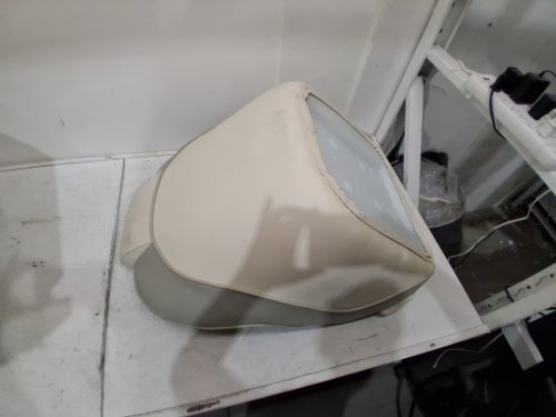 Gymax Pontoon Boat High Back Waterproof PVC Leather Captain Bucket Seat - 330LBS CAP - 23" x 24" x 21" - White/Grey (Model: 4TH4NYTMWHFC) image 4