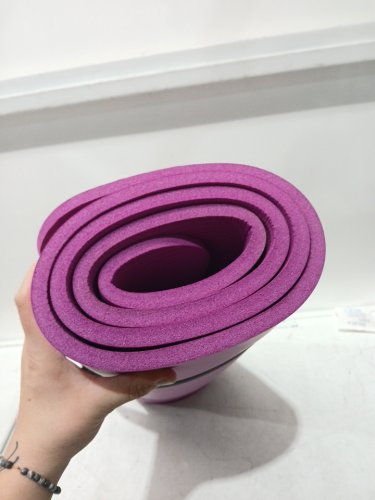 EXTRA THICK YOGA MAT - 74" X 24" X 0.5" - PINK image 5