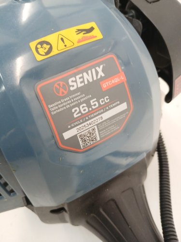 SENIX 4-Cycle Curved Shaft Gas Powered String Trimmer - 17.7" - Blue/Grey (Model: GTC4QL-L) image 5
