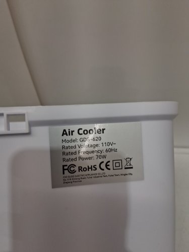 zorblent portable 4-in-1 Air Conditioner with 3 icepacks - 12l tank, 3 speeds, 70w - white (model: GDS-620) image 8
