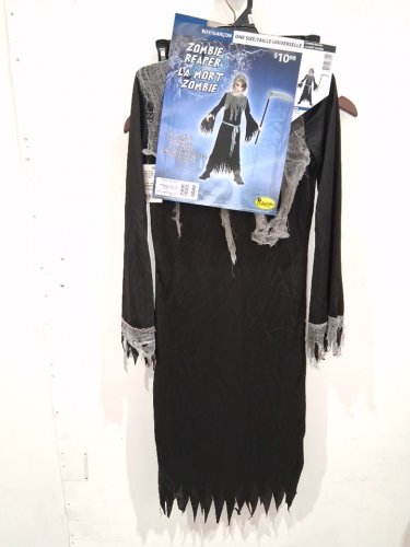 2PC BOYS PARTYHOLIC ZOMBIE REAPER COSTUME - OSFM - BLACK (style: 13121) image 2