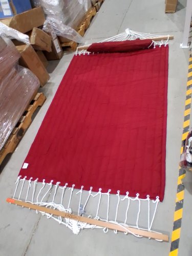 lazy Daze Hammocks Quilted Fabric 2 Person Double Hammock - 450LBS CAP - 12FT - Red (Model: HM-TP003028) image 4