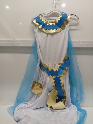 PARTYHOLIC CELESTIAL GODDESS COSTUME - large - WHITE, BLUE & GOLD (STYLE: 50182M) image 2
