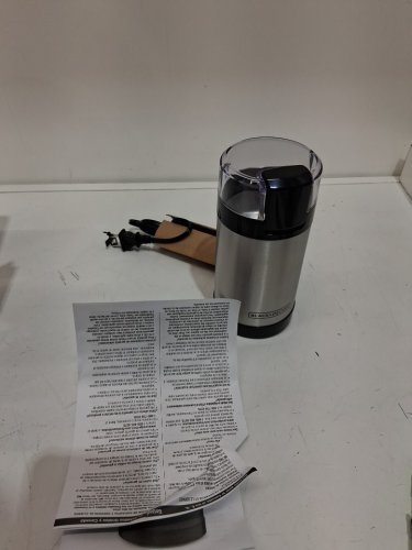BLACK + DECKER EASY TOUCH COFFEE AND SPICE GRINDER 2/3 cup cap - 150W - STAINLESS STEEL/BLACK (MODEL: CBG110SC) image 3
