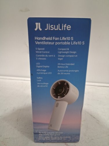 JISULIFE Portable Handheld Fan Life10S - 5-Speed - Gray/White - 5000mAh - (Model: Handheld Fan Life10S) image 2