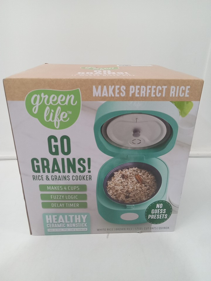 GREEN LIFE ceramic nonstick RICE COOKER - TEAL - 4 CUPS image 6