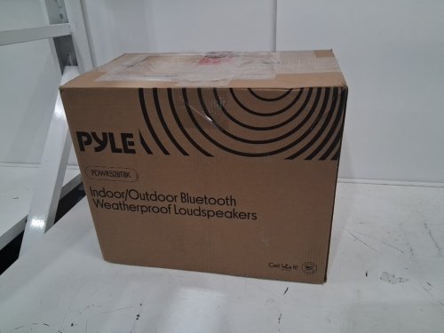 Pyle Audio Wall Mount Waterproof Bluetooth Indoor and Outdoor Speaker System Pair with Built in Digital Amplifier, 300W- BLACK (MODEL: pdwr52btbk) image 2