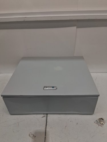 Steel Electrical Junction Box Enclosure with Safety Lock - 24" x 20" x 8.5" - Grey image 3