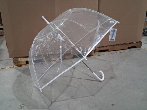 WEATHER STATION BUBBLE DOME CLEAR UMBRELLA - 52" - WHITE (MODEL: WS510-WHITE) image 2