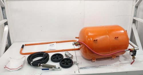 ABRASIVE HIGH PRESSURE PORTABLE SAND BLASTER FOR RUST REMOVAL - 20 GALLON - 60-110 PSI - ORANGE (MODEL: FF-Q903) image 3