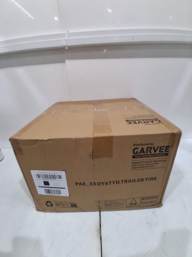 2PK GARVEE TRAILER TIRES WITH RIMS - 8" X 3.75" - BLACK (MODEL: PAE_33DY6TYD) image 2