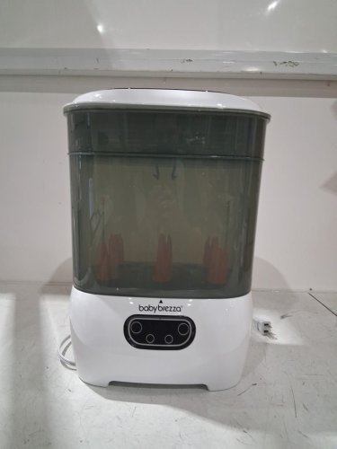 BABY BREZZA 4-IN-1 BABY BOTTLE STEAM STERILIZER & dryer - HOLDS UP TO 8 BOTTLES - WHITE (MODEL: brz0069s) image 3