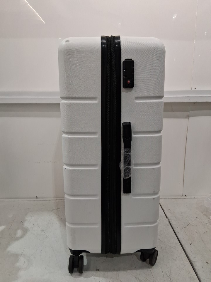 Sweetcrispy Hardshell Expandable Luggage Suitcase with Spinner Wheels & TSA lock - 28" - White/black (MODEL: XLX-28WT) image 9