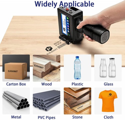 eurannit handheld inkjet printer with black ink cartridge (model: e15-1) image 2