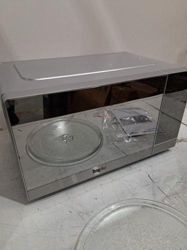 Total Chef Compact Countertop Microwave Oven - Digital Touchscreen Controls - One-Touch Push-Button Opening - 700W - 0.7Cu.FT - stainless steel (Model: TCMO-07-SS) image 4