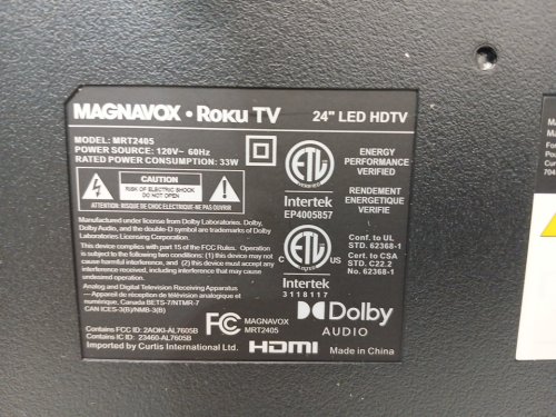 magnavox ROKU TV 720p SMART Television - 24" - Black (model: mrt2405) image 6