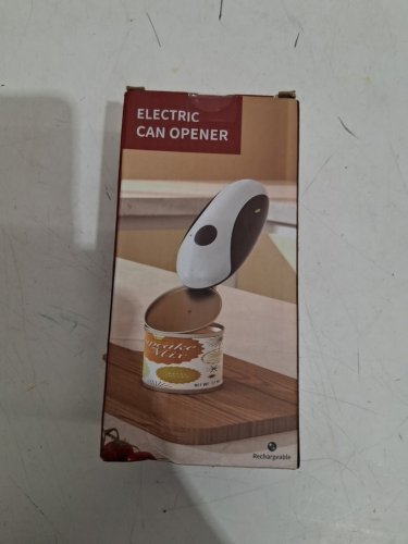 circle joy rechargeable electric can opener - fits most can sizes - white/black (Model : KGQ-5A-BW-NEW-CA) image 2