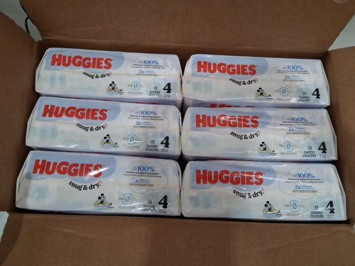 186PK HUGGIES SNUG AND DRY DIAPERS - SIZE 4 image 2