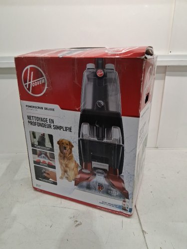 Hoover PowerScrub Deluxe Upright Carpet Cleaner with Spin Scrub, Multi‑Directional Brushes, Dual‑Tank System, Heat Force Rapid‑Dry, and Automatic Detergent Mixing - 20 FT Cord - red/black (MODEL: FH50150VCD) image 2