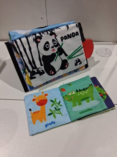SMART BABY SENSORY CLOTH BOOK WITH SEVERAL compartments - multicolor image 4