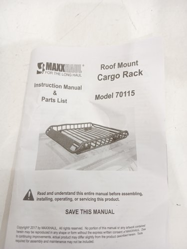 MaxxHaul Universal Steel Roof Rack Car Top Cargo Carrier/Basket - 46" X 36" X 4.5" - 150LBS Capacity - black (MODEL: 70115) image 6