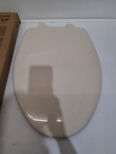 BEMIS slow close ELONGATED TOILET SEAT - 19" - Biscuit/Linen (MODEL: 7300slec 006) image 3