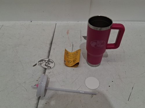 BPS tumbler Mug with Slider Lid and Straw - 30oz - ultra pink - (model: mug-utpk-30/4035408) ) image 3