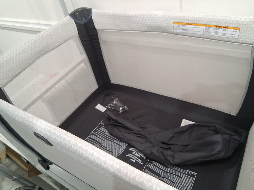 graco pack 'n play day2dream adjustable height portable bassinet playard - grey / rainier (model: 2148404) image 4