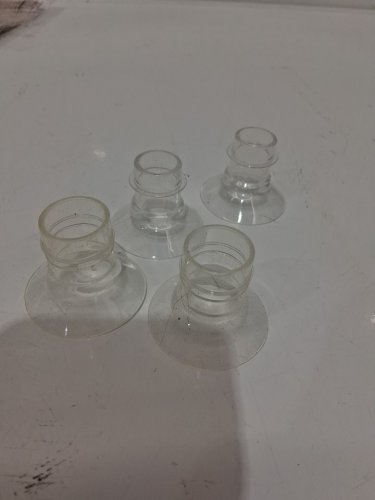 4PC FLANGE inserts for brestpump - (2) 17mm (2) 21mm) - clear image 3