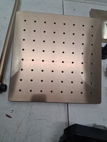 delta 14 Series Shower With rainfall head/Hand Shower & Rough Valve - 10" - champagne  Bronze (model: 342701-CZ) image 5