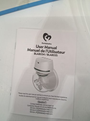 BELLABABY WEARABLE HANDS FREE TOUCH CONTROL ELECTRIC BREAST PUMP - 6OZ - 24MM FLANGE - WHITE (MODEL: BLA8034) image 5