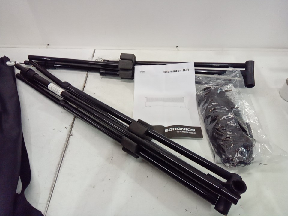 SONGMICS ADJUSTABLE TENNIS/BADMINTON NET & STAND - BLACK (MODEL: SYQ300HV1) image 4